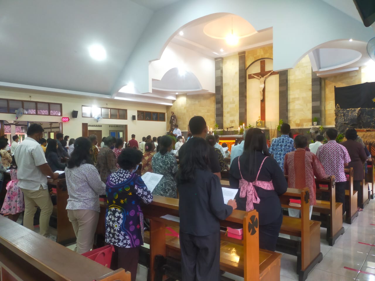 Polsek Kokap Lakukan PAM Acara Peringatan Natal